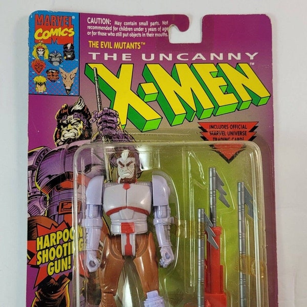 Vintage 1993 Toy Biz Marvel X-Men Ahab Action Figure Sealed New READ