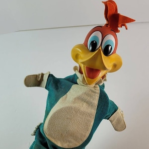 Vintage Woody Woodpecker Talking Hand Puppet Toy Mattel Inc. 1962 Works Great Etsy