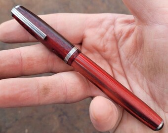 Pluma estilográfica Esterbrook vintage 1551 Nib Red Pearl 5" Hecho en EE.UU.