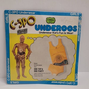 Vintage 1970s STAR WARS C-3PO Underoos Sealed Girls Underwear Size X-small  2-4 -  Australia