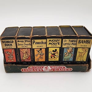 Mickey Mouse Library of Games - Etsy