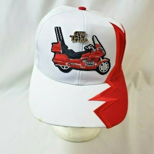 Vintage GW Trike Motorcycle Bike Embroidered Strapback Hat Cap w/ Matching Pin
