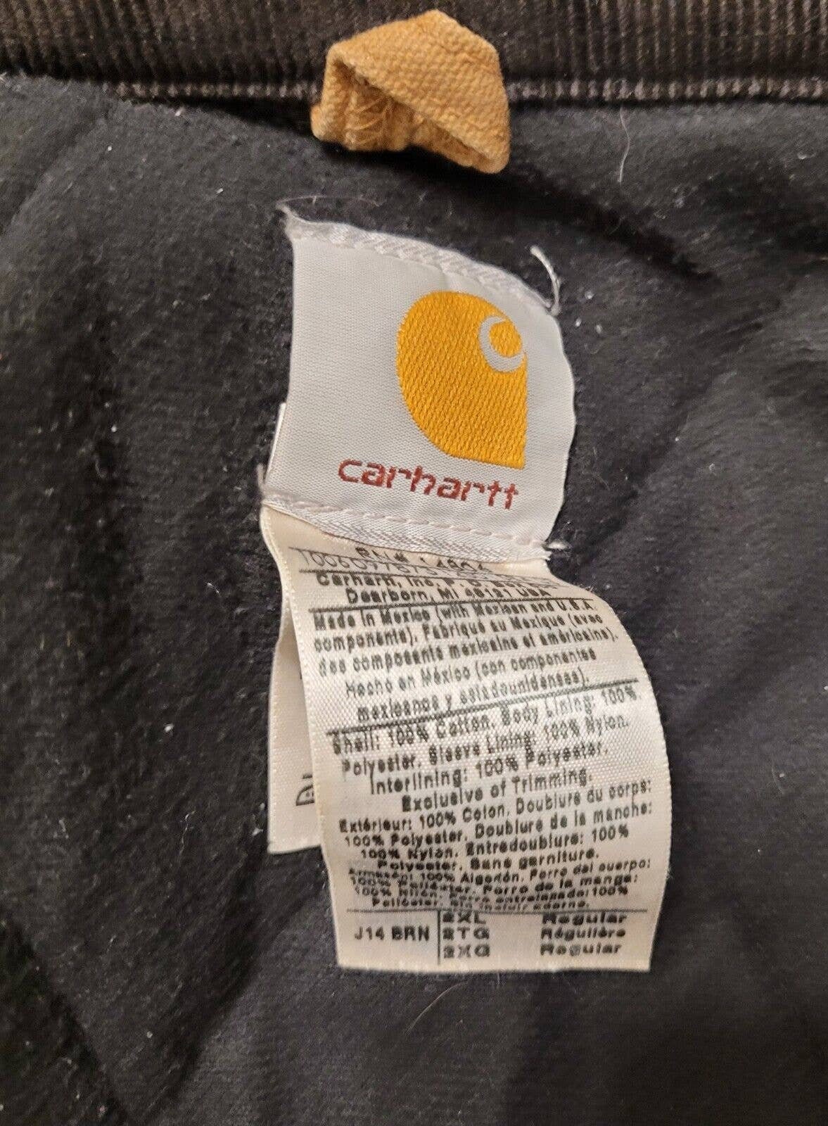 Carhartt J14 Santa Fe Brown Canvas Full Zip Quilt Lined Bomber - Etsy