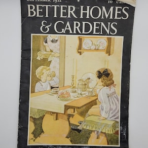 Better Homes and Gardens Magazine September 1932 Lifestyle Advertising Original