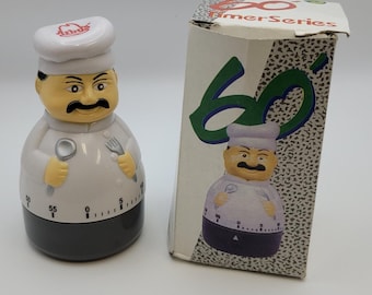 Vintage 80's Chef Arby's Promo 60 Minute Timer Mechanical Timer Der Grune Punkt