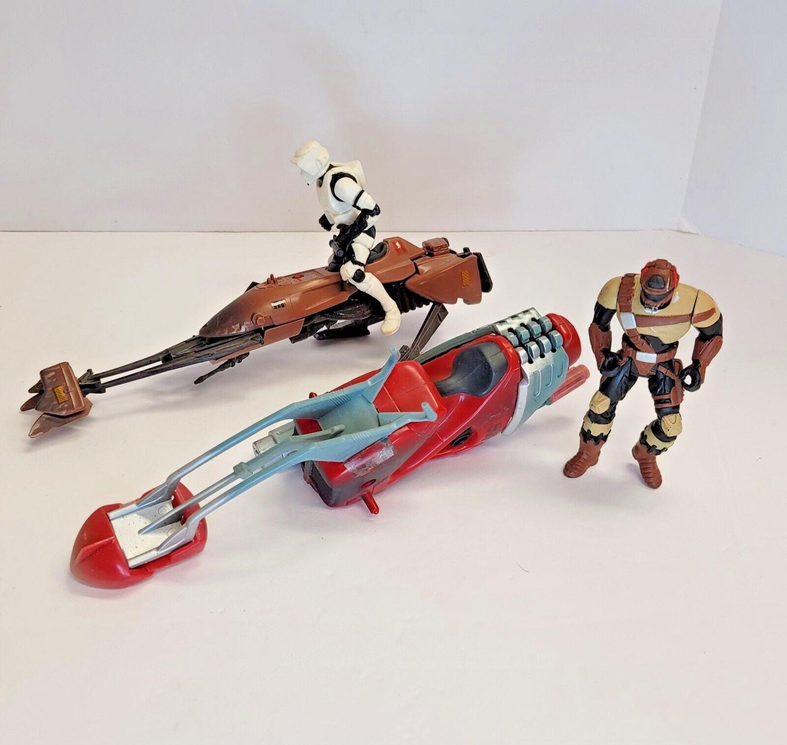 Vintage 1990s Star Wars Shadows of the Empire Swoop Bike Rider