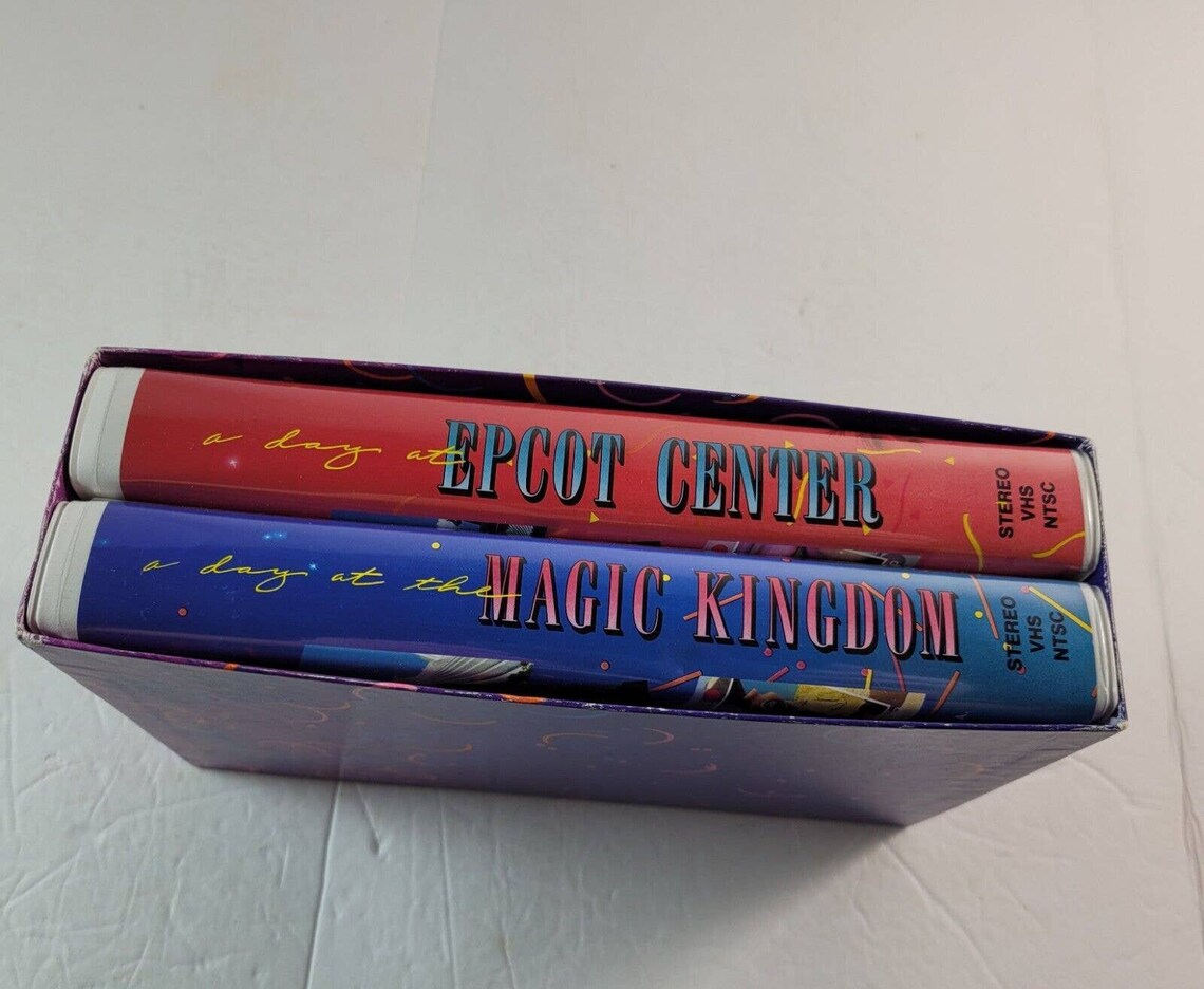 Vintage Walt Disney VHS Boxed Set A Day at the Magic Kingdom Etsy