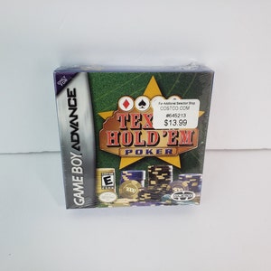 Texas Hold 'Em Poker (Nintendo Game Boy Advance) NEW Factory Sealed GBA