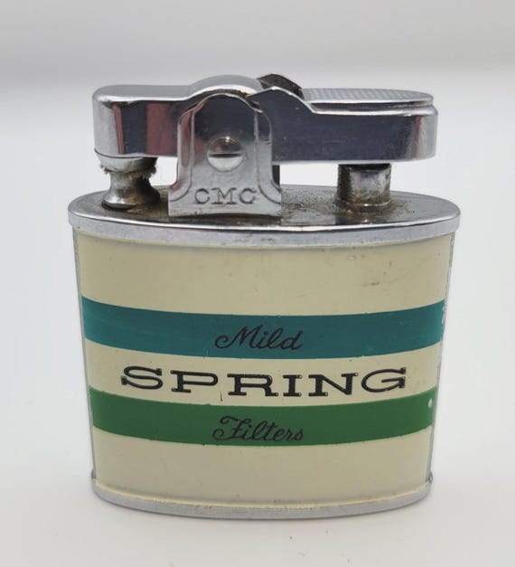continental cigarette lighter Vintage Continental Mild Spring Filters Push Top Adverting Cigarette Lighter