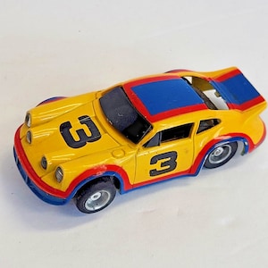 Vintage 1980s Tyco Curve Huggers Porsche Carrera Slot Car HO #3 Battery Tested