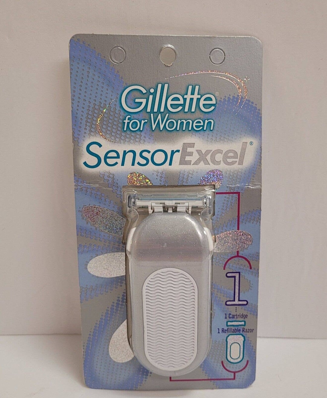 Gillette Sensor Excel Women Handle Shaver Razor W/ ONE BLADE Etsy