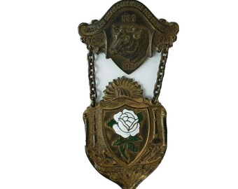 Vintage 1800's Fireman Badge Vigilant Steam & Chemical Fire Engine Co York, PA