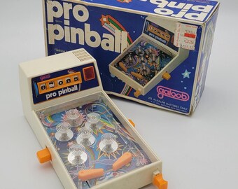 1976年製ブルーボックスミニメイトハンドヘルドピンボールゲーム
