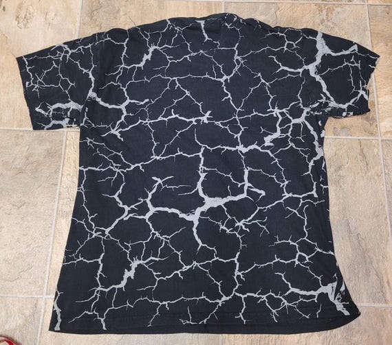 Vintage 3OH!3 T-shirt Mens XL AOP Lightninblack Band Emo Y2K Pop