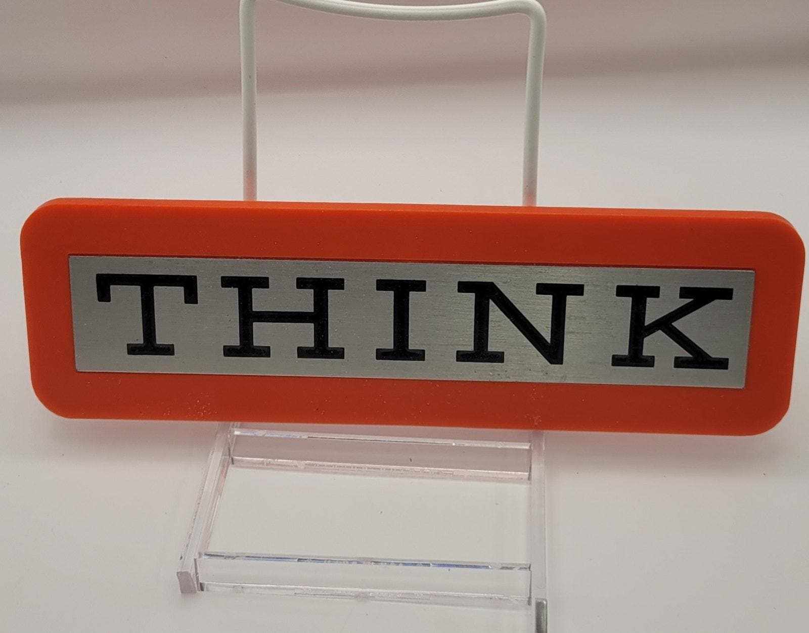 IBM 「THINK」壁掛け 60年代 / ビンテージ / 当時物 / 非売品 Vintage IBM Orange 