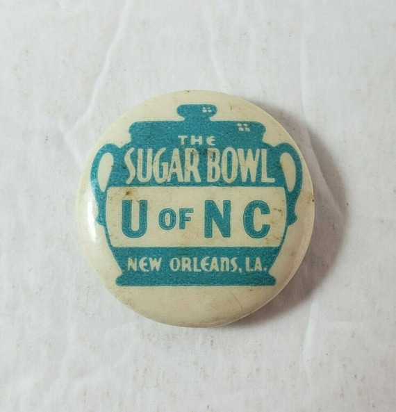 Vtg U of NC UNC Sugar Bowl College University Pinb