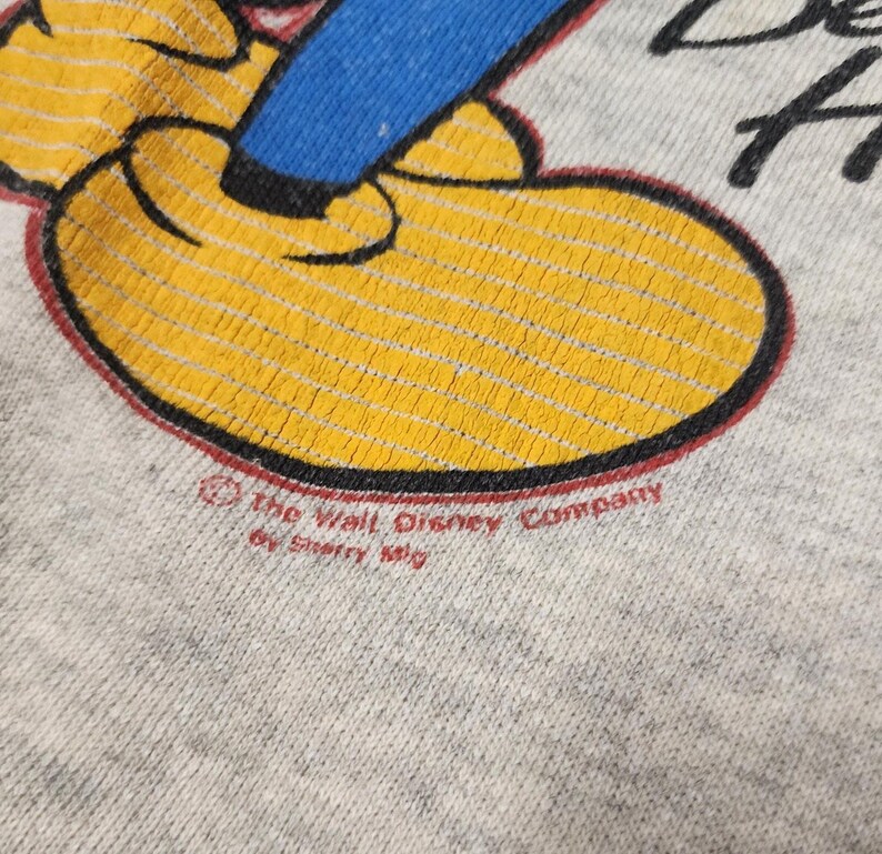Vintage Disney Mickey Mouse Beverly Hills Sweatshirt Size XL Tultex Sherry MFG image 5