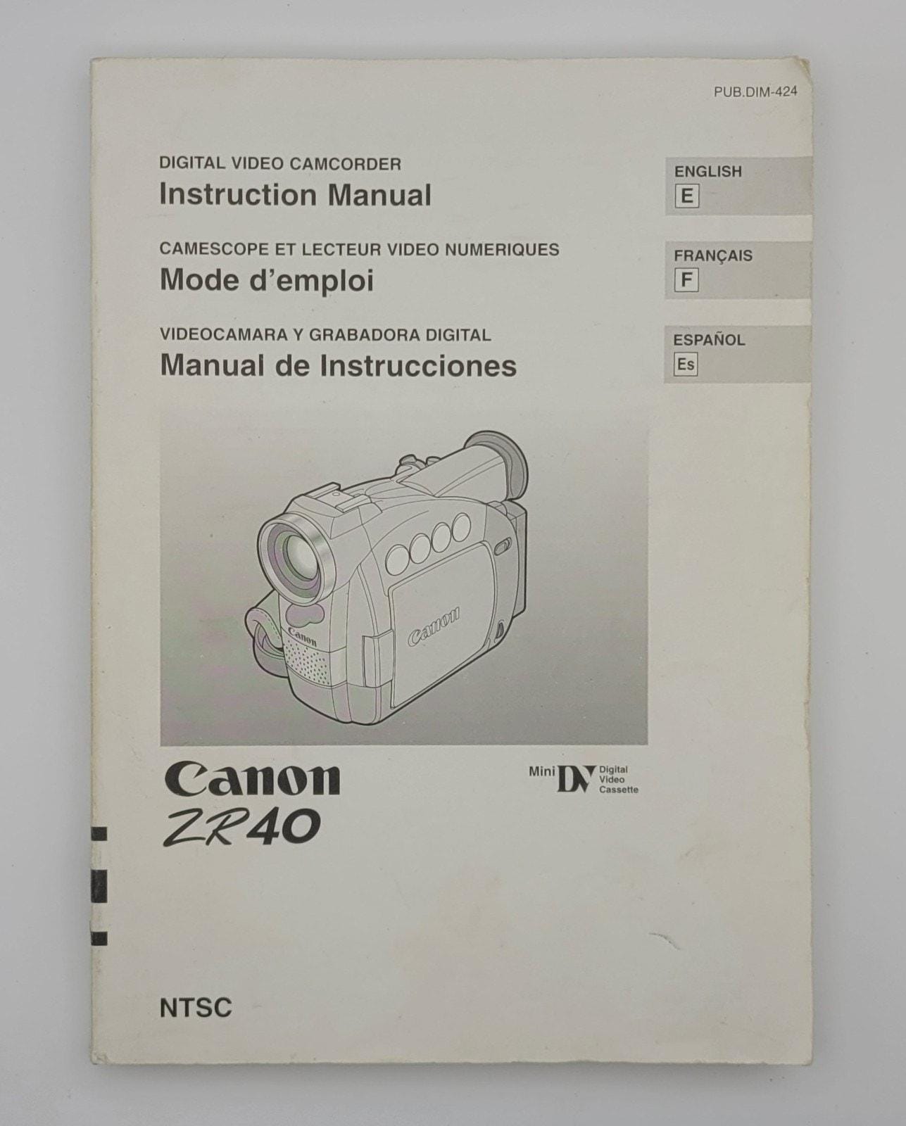 Canon MV940 Caméscope MiniDV – Parfait état Avec Carte SD 32Go !