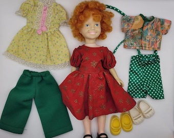 Vintage Annie 10” Doll with Clothing Shoes 1982 Knickerbocker Toys