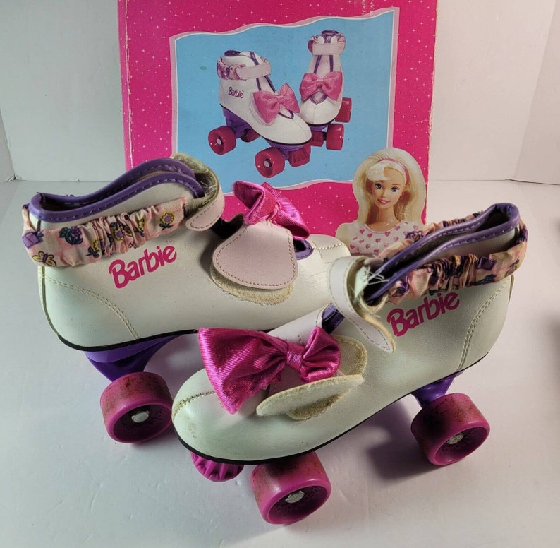 Vintage Barbie Mattel Brookfield Pink Bubblegum Roller Skates Style ...