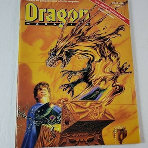 Vintage Dragon Magazine #171 Dungeons and Dragons 1991 w/ AD&D Trading Cards