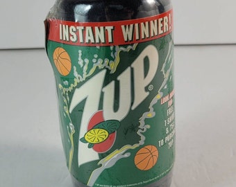 Vintage 7Up 7-Up Promotional T-Shirt Vending Machine Prize Can Shaped w/ Money