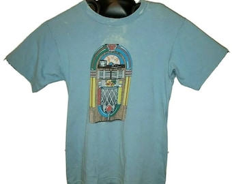 Vintage 1980s Beach Boys Designs by Sherry Holt Jukebox Shirt Size Large