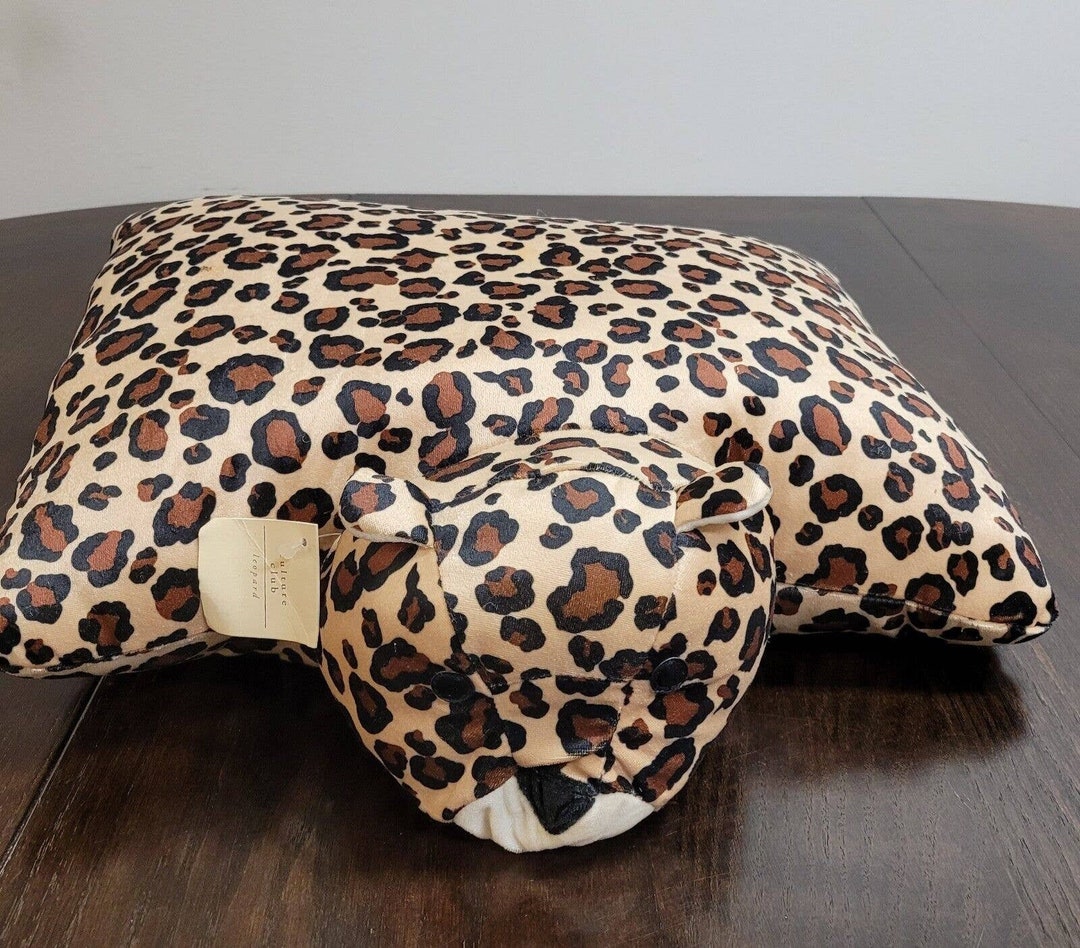 Vintage Pier One Imports Leopard Plush Stuffed Cheetah Tiger Etsy