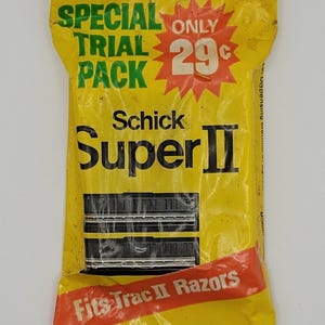 Schick Super II Twin Blade-cartridges NIEUW Speciaal proefpakket NOS Sealed Vintage