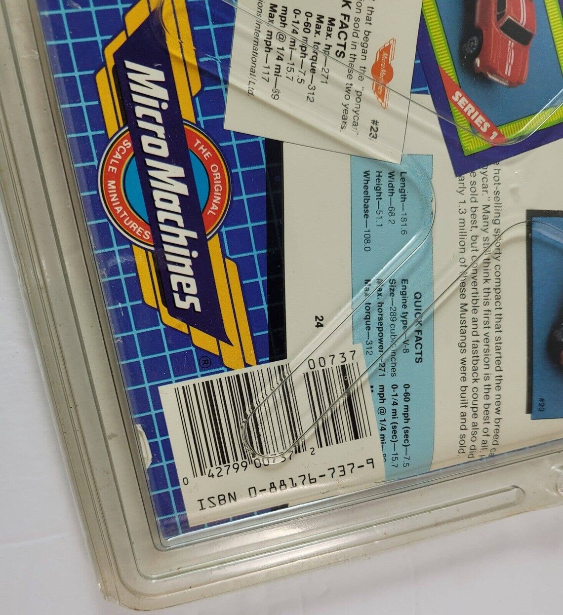 Vintage 1989 Micro Machines Micro Cards Series 1 New Sealed in Package