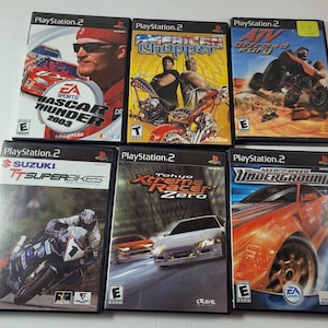 PS2 Game Lot Of 5-ATV Off Road Fury 4,Cars,Hot Wheels,Suzuki Superbikes,Ford