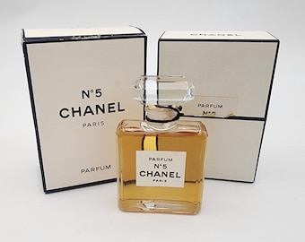 未開栓 Vintage CHANEL No.5 Parfum 28ml Vintage Chanel No 5 Spray Cologne Perfume Bottle. Black & Gold CC