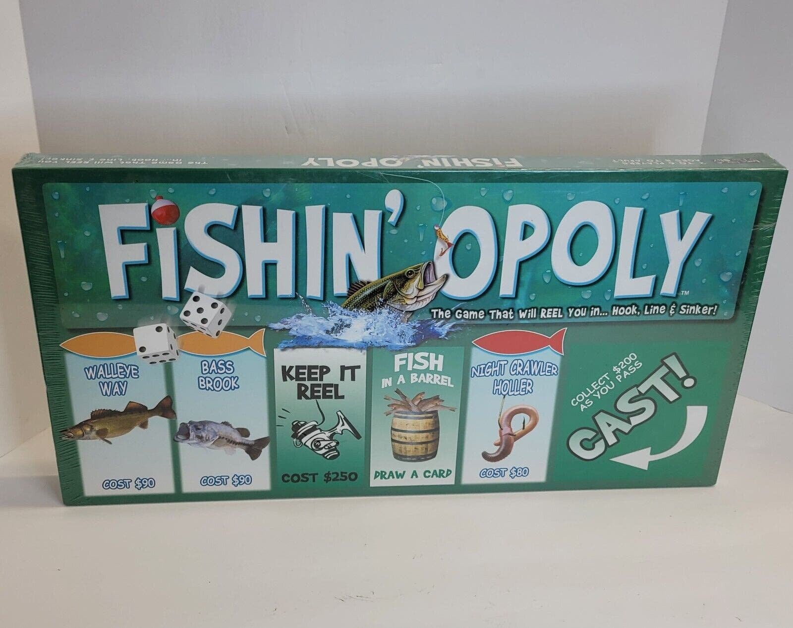 Fishin'opoly Fishing Monopoly Board Game NEW SEALED Made in the USA 