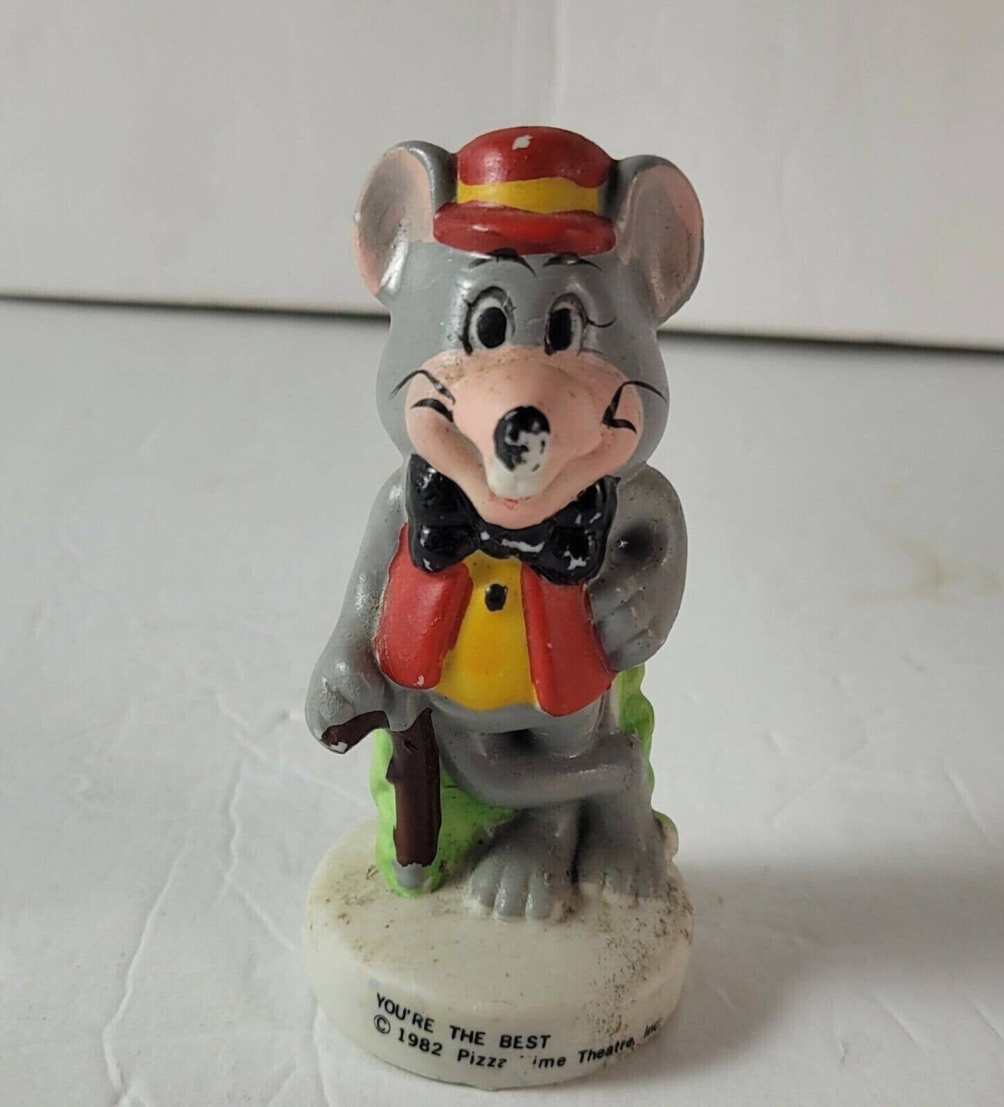 Vintage 1982 Chuck E Cheese Figurine Showbiz Pizza Time Theatre