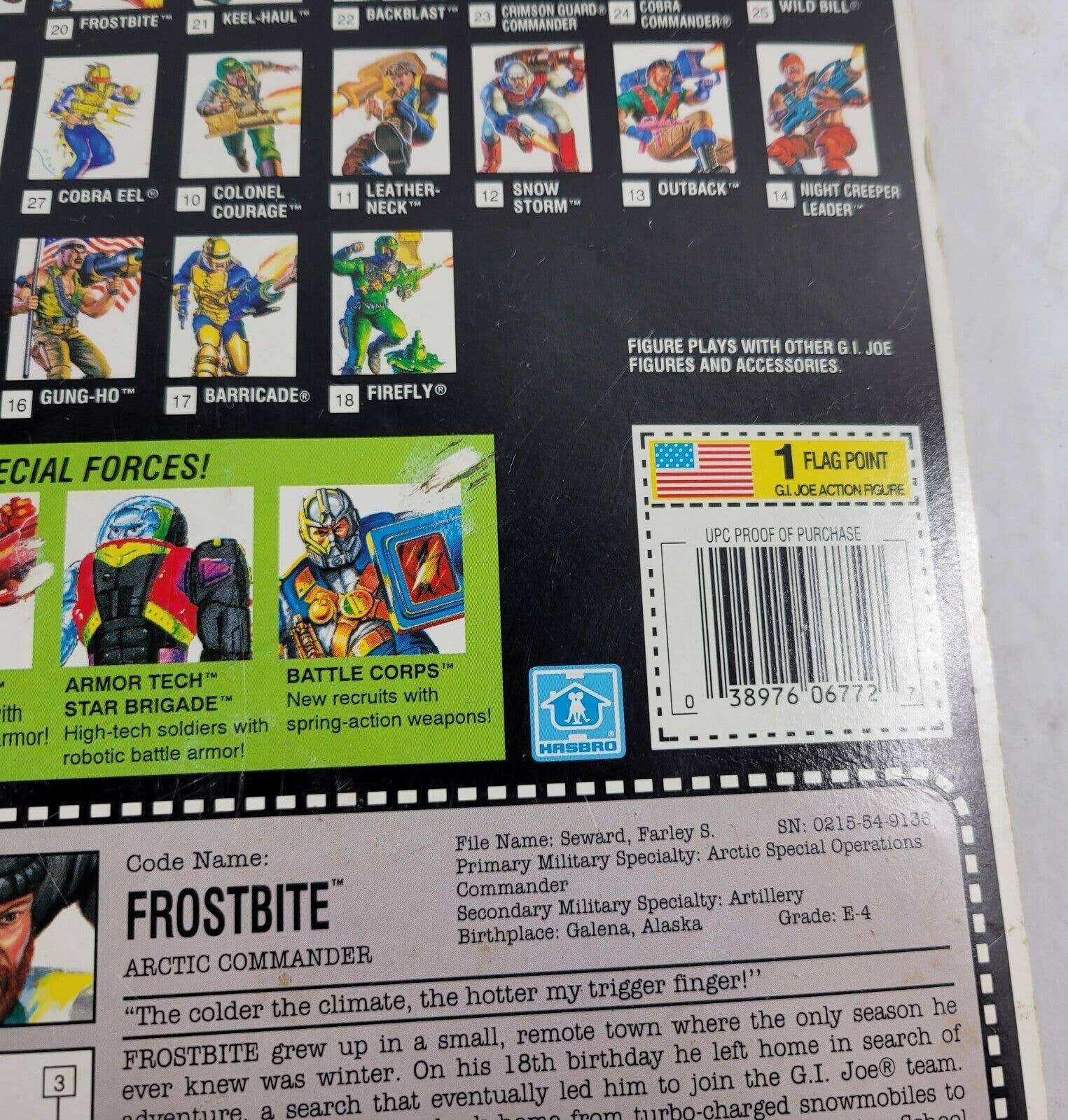 TIGER FORCE CAT LYNX GI JOE FROSBITE - HASBRO 1989 - Véhicule Vintage Boîte Ouverte