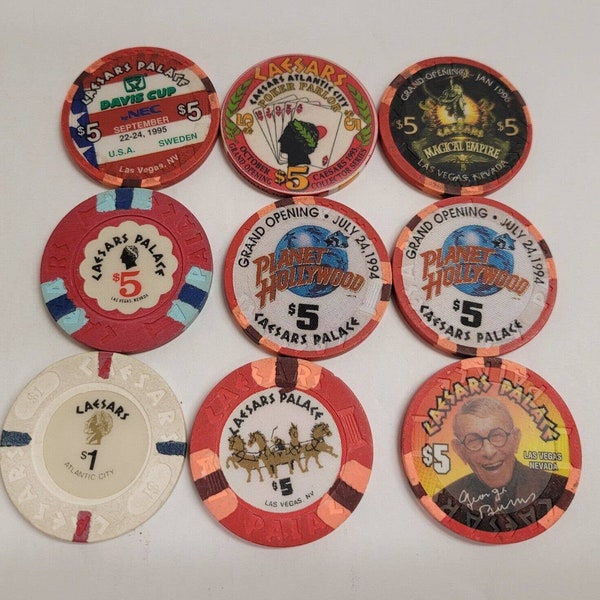 Caesars Palace Chips Etsy