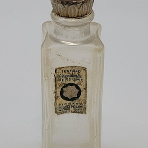 Vintage Richard Hudnut Tenfold Gardenia Perfume Bottle - Empty - 3/8 fl oz