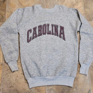 Vintage CAROLINA Crew Neck Pannill Sweatshirt Medium Made in USA