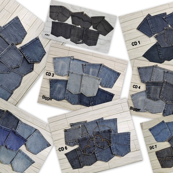 Denim Pockets - Etsy