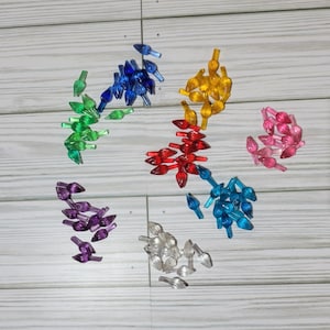 Vintage Ceramic Tree Bulbs, Lightly Used Small Bulbs for Ceramic Tree, Assorted Colors,  Regular Stem, Replacement