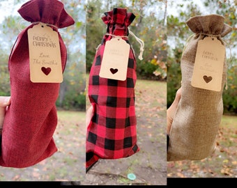 Personalized Wine Gift Bags