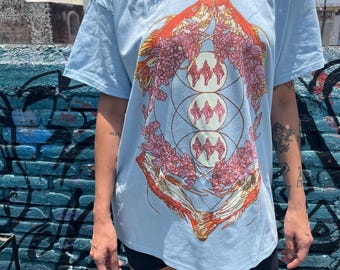 9 of shells/ cups shirt, marine biology / fish shirt, tarot nature Pisces shirt