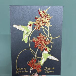 Página de ramos / cartão postal da rainha de varinhas, mini-impressão, carta de tarô