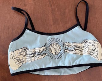 G.r.i.t.s. Bras . Nature undies. Handprinted undies. Witchy underwear.
