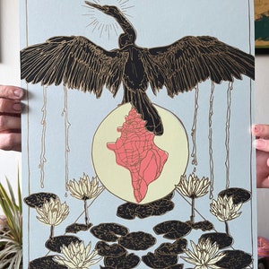 One of Shells Tarot print
