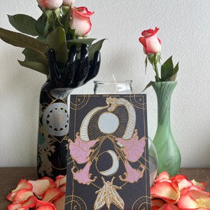 Carte postale du tarot de la lune