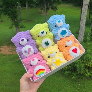 Crochet Care Bears | Care Bear, Amigurumi, Small Business, Gift, Stuffed animal