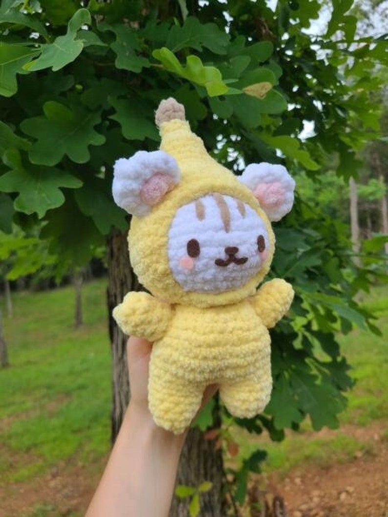 Banana Cat PATTERN Crochet Cat PATTERN (Instant Download) Etsy