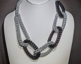 Interlocking Circle Necklace/Full Persian Chain Maille/