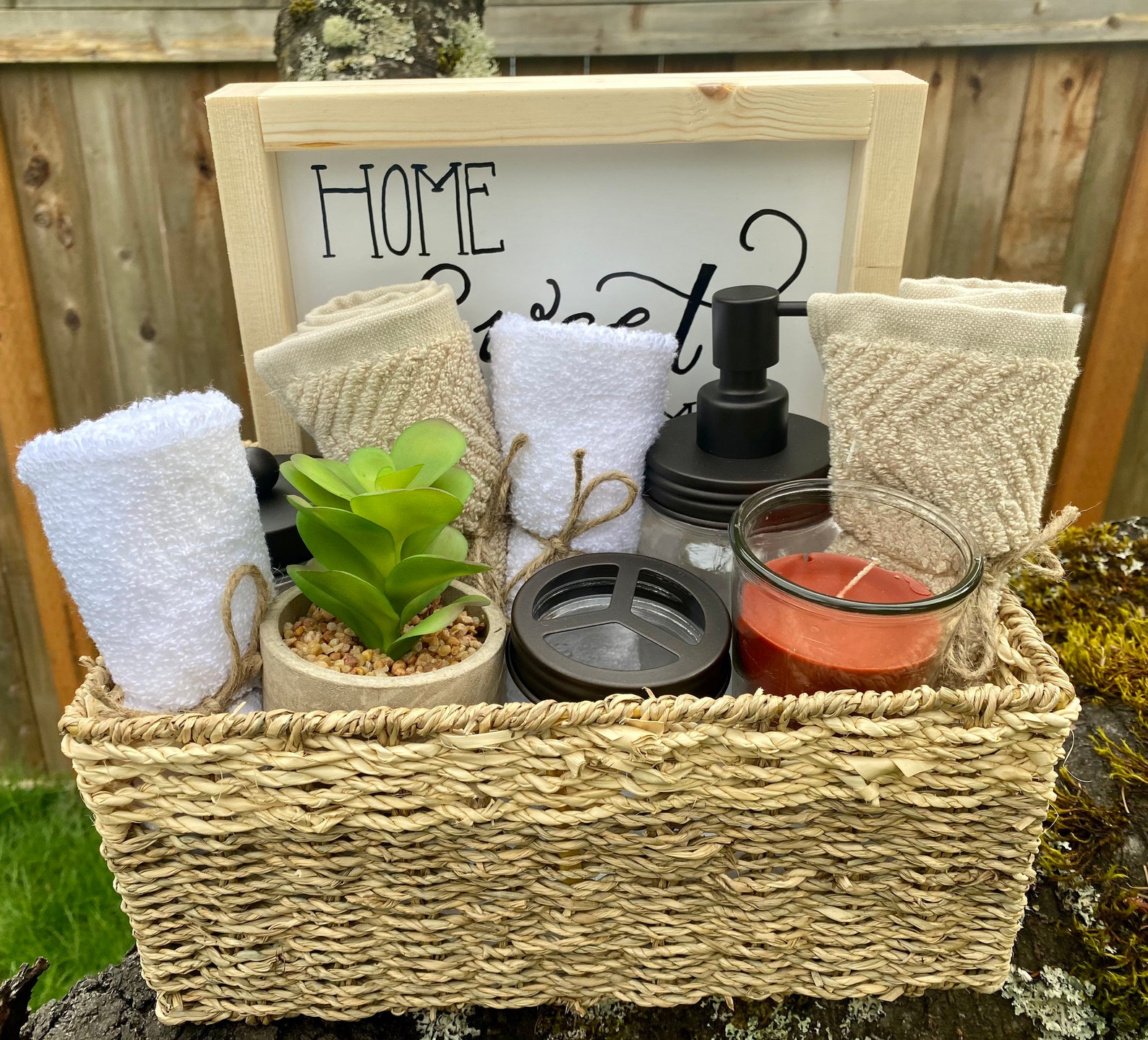 Closing GIFTHouse Warming Gift Basket Bathroom Themed Etsy